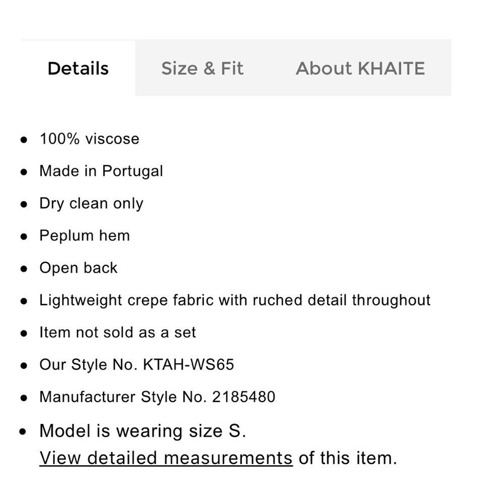 KHAITE LOLO BLOUSE NEW - Picture 4 of 6